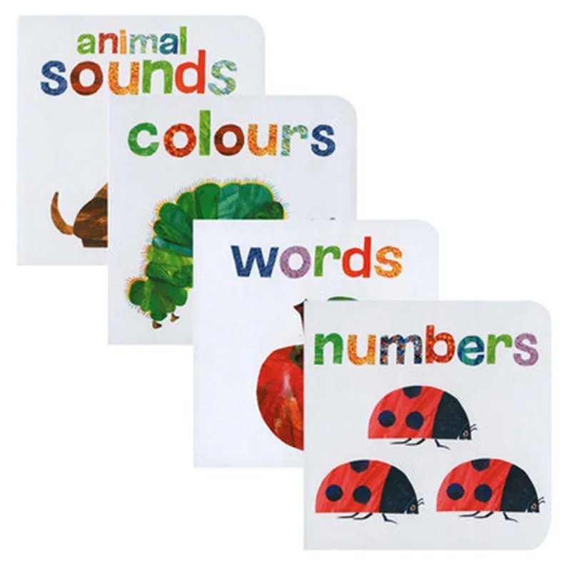 4Books/Set English Chlldren Book Cognition First Learn Early Learning  Montessori Educational Gifts Animal Sounds Words Numbers Colour Reading  Picture Books for Kids Gifts * | Lazada PH