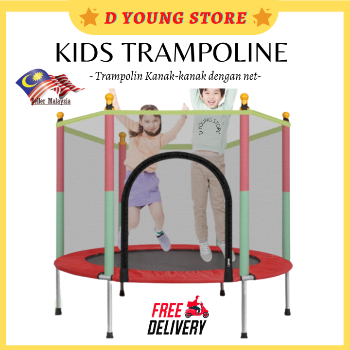 D Young Kid Trampoline Indoor Outdoor Children Play Exercise Jumping