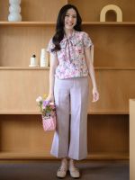 prettythingonme Cleo Pant (LIGHT PURPLE) - oนกางเกงมีtexture ผ้าทออารมณ์ผ้าทวีต สวยจึ้งมากค่า มีซับในทั้งตัว ทรงสวยเข้ารูปกำลังดี ใส่สบาย ใส่แล้วดูหุ่นดี