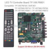 TP.V56.PB801 LCD TV 3in1 Driver Board Universal LED Screen Controller Board TV Motherboard Dual HDMI/VGA/AV/TV/USB Interface Can Replace TP.V56.PB726 / SKR.801 / TP.VST59S.PB716 / TP.VST59S.PB726 / TP.VST59S.PB801 / TP.VST59S.PB813 etc