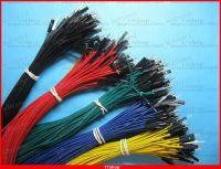 ✇✴ 100 pcs Jumper wire Pitch 2.54mm 1 Pin 1P-1P 26AWG Male to Male 5 color 30cm