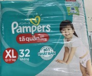 Tã bỉm Pampers Quần XL32 12-17kg