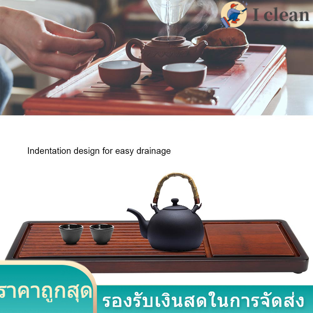 Belissy Tea Tray Bamboo Tea Vassoio Chinese Kung Fu Tea Table Set Home Office utensile da Cucina 