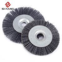 90mm/110mm Abrasive Wire Grinding Flower Head Abrasive Nylon Wheel Woodwork Polishing Brush Bench Grinder For Wood Furniture