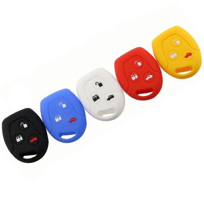 【CW】 3 Buttons Round Silicone Car for Mondeo  Festiva Fusion Fiesta