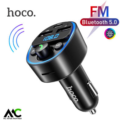 Hoco HK46 MP3 อุปกรณ์รับสัญญาณบลูทูธในรถยนต์ รองรับ Flash Drive USB / TF Card / Car Charger Bluetooth FM Transmitter