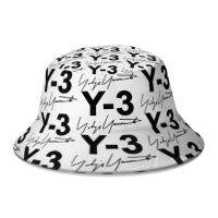 Topi Bucket Y-3ฤดูใบไม้ร่วงสำหรับผู้ชายผู้หญิงหาดทรายยามาโมโตะแปลกใหม่โยจิบ๊อบหมวกใส่ตกปลา