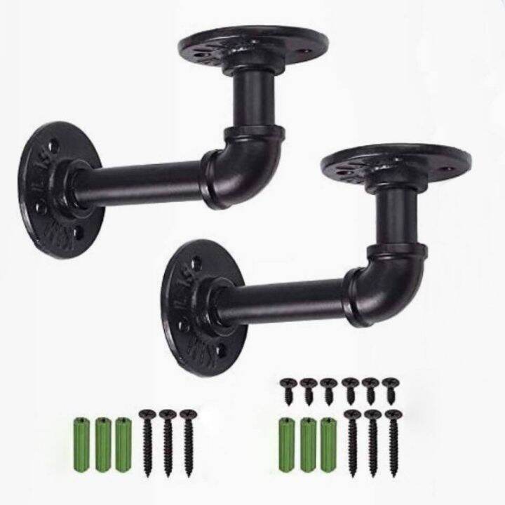【TheCoachesJournal】Pipe Shelf Brackets Industrial Iron Shelf Brackets