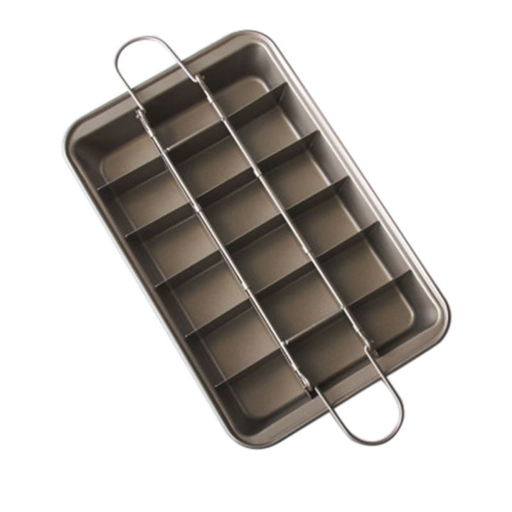 18-cavity-cake-pan-professional-bakeware-non-stick-square-lattice-chocolate-dessert-cake-mold-kitchen-brownie-baking-pan