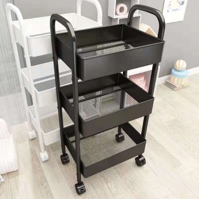 [COD] Trolley mobile storage floor multi-layer home bedroom baby kitchen multi-functional wholesale