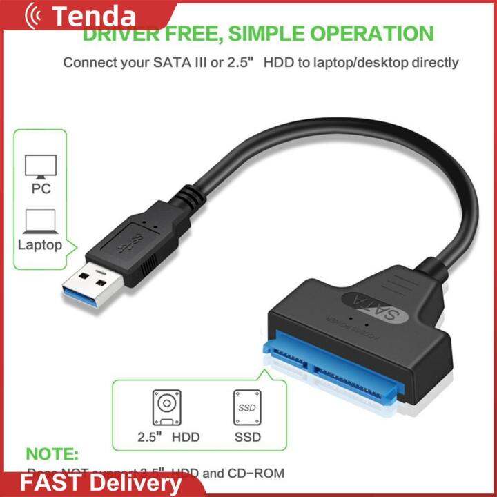 USB 3.0 to SATA7+15pin Hard Disk Cable Converter 2.5 Inches SSD HDD ...