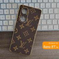 เคสสำหรับ Oppo Reno 8 T 5G 4G Reno 8Z 7Z 5G Reno7 4G 5G Reno8 T Z 5G Reno 8 5G Luxury A77S A57 2022เคสโทรศัพท์ดอกไม้สีน้ำตาลคลุมทั้งหมดเคส