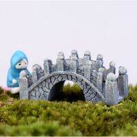 1Pcs Resin Jiangnan Small Bridge Miniature Landscape Ornament Garden Bonsai DollHouse Decoration