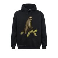 Sloth Turtle Shirt Speed Is Relative Sloth Riding Tortoise Sweatshirts For Male Long Sleeve Hoodies New Fashion Clothes Custom Size XS-4XL