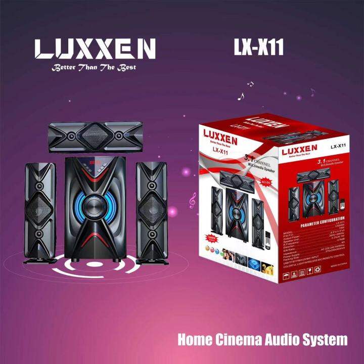 luxxen 3 in 1 Wireless Bluetooth Digital Audio System Subwoofer HIFI