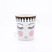 PHILOS , MISS ETOILE MUG CERAMIC EYES AND DOTS : MU110 | แก้วเซรามิคสำหรับใส่เครื่องดื่ม ลายลืมตาสวยๆน่ารักๆ