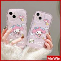 ✳☎✽ Mowin - เข้ากันได้สำหรับ เคสไอโฟน เคสไอโฟน11 เคส iphone 11 สำหรับ iPhone 14 Pro Max เคสไอโฟน 3D ขอบโค้งคลื่นใสเคส TPU ถุงลมนิรภัยกันกระแทกฝาครอบกล้องการ์ตูนน่ารักใช้ได้กับ iPhone 13 Pro max 12 Pro Max 11 xr xs max 7 Plus 8