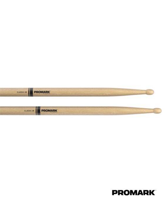 promark-ไม้กลอง-2b-หัวไม้-classic-2b-wood-tip-drumstick-รุ่น-tx2bw-made-in-usa