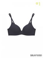 SABINA BRALESS เสื้อชั้นในไม่มีโครง Seamless Fit รุ่น Pretty Perfect รหัส SBU9700 สีเทาเข้ม