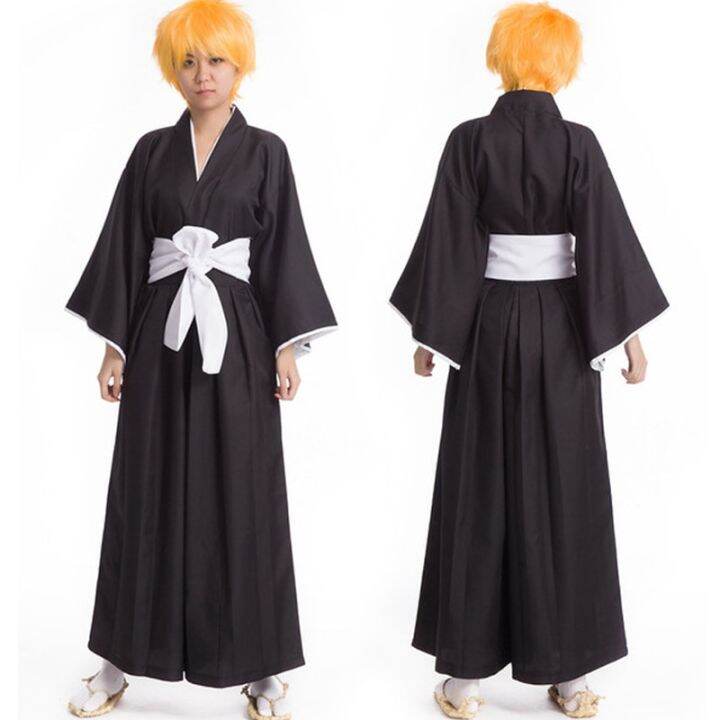 Anime Bleach Costume Kurosaki Ichigo Cosplay For Men Women Japanese
