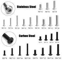10/50 Buah M2 M3 M4 M5 M6 Baja Tahan Karat/Baja Karbon Hexagon Hex Soket Tombol Kepala Baut Sekrup Bulat Kepala Sekrup Standoff