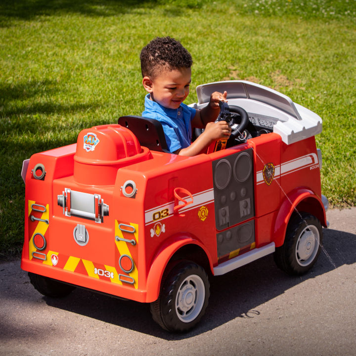 รถดับเพลิง-นำเข้าจากอเมริกา-nickelodeons-paw-patrol-marshall-rescue-fire-truck-ride-on-toy-by-kid-trax-ราคา-10-900-บาท