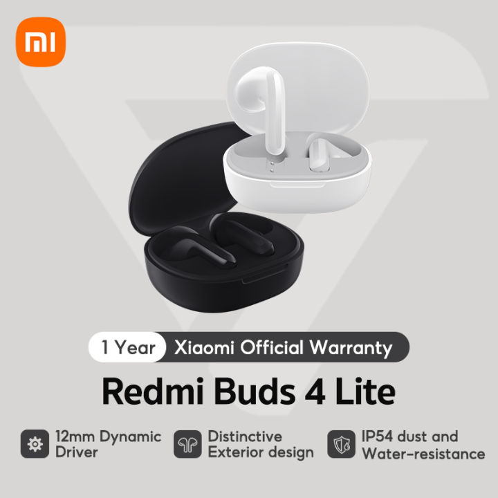 Xiaomi Redmi Buds 4 Lite, True Wireless Earbuds, IP54 Dust and Water  Resistance