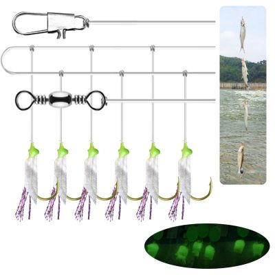 Luminous String Hook Fishing Group Hanging Fishing Group 8 19 Fishing Gear