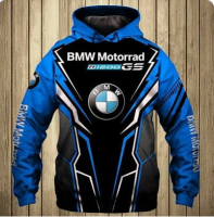 3D HOODIE-  XZX180305   BMW Motorrad Racing Hoodie 3D 26