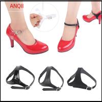 ANQII ผู้หญิง ปลายโลหะ สายรัดรองเท้า ปรับได้ มัดเชือกผูกรองเท้า สายรัดป้องกันการลื่นไถล เข็มขัดรองเท้าข้อเท้า รองเท้าส้นสูง