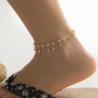 【CW】◙  Boho Rhinestone Tennis Tassel Chain Anklet Barefoot Sandals Accessories Ins Leg Ankle Foot Jewelry