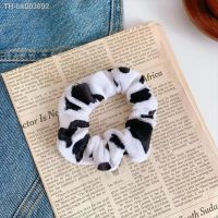 ✟ New Cute Cow Print Scrunchies For Hair Ties Sweet Velvet Elastic Rubber Bands Women Hair Accessories Ponytail Holder For Girls