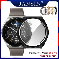 TPU นุ่มปกป้องหน้าจอเคสสำหรับหัวเหว่ย for Huawei Watch GT 3 Pro 43mm 46mm สายคล้องคอกันชนป้องกันฝาครอบสำหรับนาฬิกา Huawei GT3 Pro แถบรัดพอดีเคส