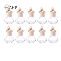 Fast Delivery Fast Delivery 10 Pcs 8ml Car Air Freshener Perfume Bottle Hanging Type Diamond Shape Bottle Aromatherapy Fragrance Essential Oil Diffuser Pendant (empty Bottle)