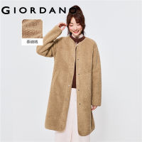 *Giordano เสื้อโค้ทแขนยาวผู้หญิง เสื้อแจ็คเก็ตกันหนาวแขนยาวผญ ขนนุ่ม สไตล์เกาหลี 05372853