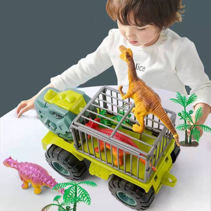 familiars-cod-รถของเล่นไดโนเสาร์-ไดโนเสาร์ของเล่นเด็ก-ของเล่นไดโนเสาร์-รถบรรทุกของเล่น-รถขุดไดโนเสาร์
