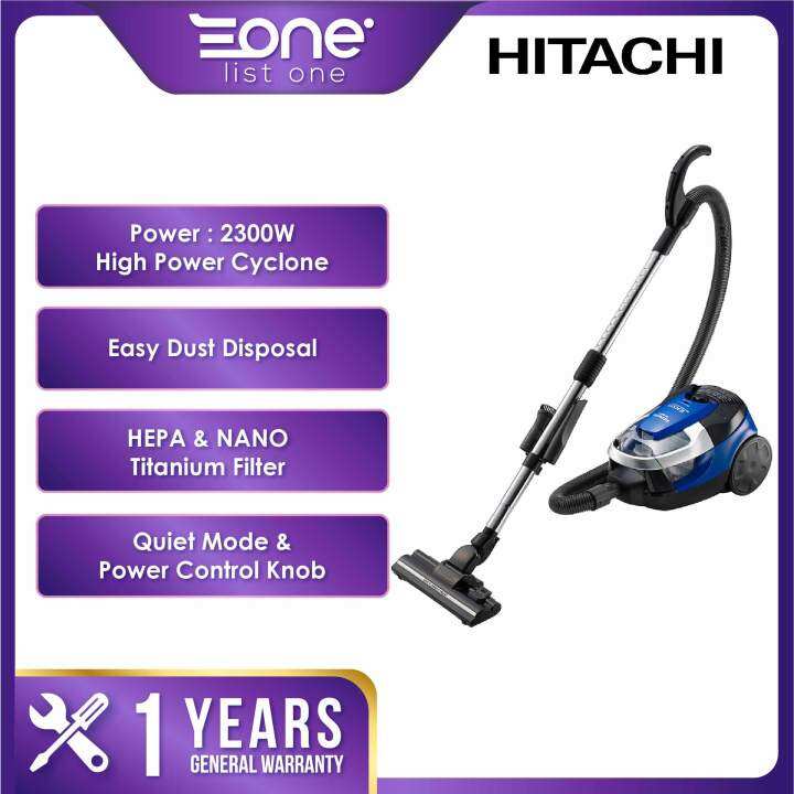 Hitachi 2300W Vacuum Cleaner Cylinder Cyclone Nano Titanium HEPA Clean