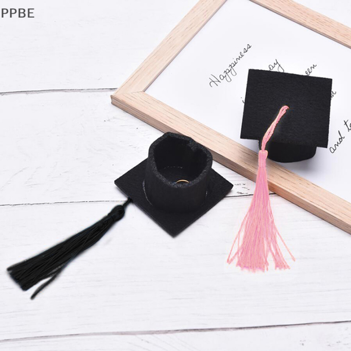 ppbe-1pc-graduation-hat-mini-graduate-cap-w-พู่เค้กตกแต่งขวดตุ๊กตาตุ๊กตาตุ๊กตาตุ๊กตา-mini-graduation-hat-ปริญญาเอกหมวกตกแต่งตุ๊กตา