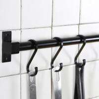 【cw】 Black Space aluminum Practical Hanging Hooks Bathroom Metal Clothes Hook Wardrobe Storage Rack 1 Pcs