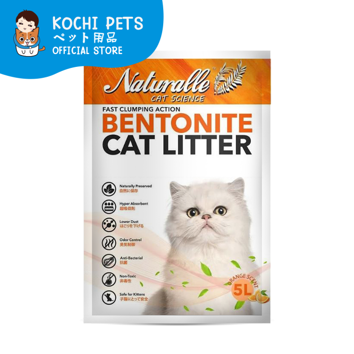 Naturalle Bentonite Cat Litter Orange 5L Lazada PH
