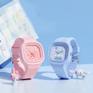Đồng hồ hoạt hình sanrio đồng hồ dành cho trẻ em đồng hồ hình vuông bằng
