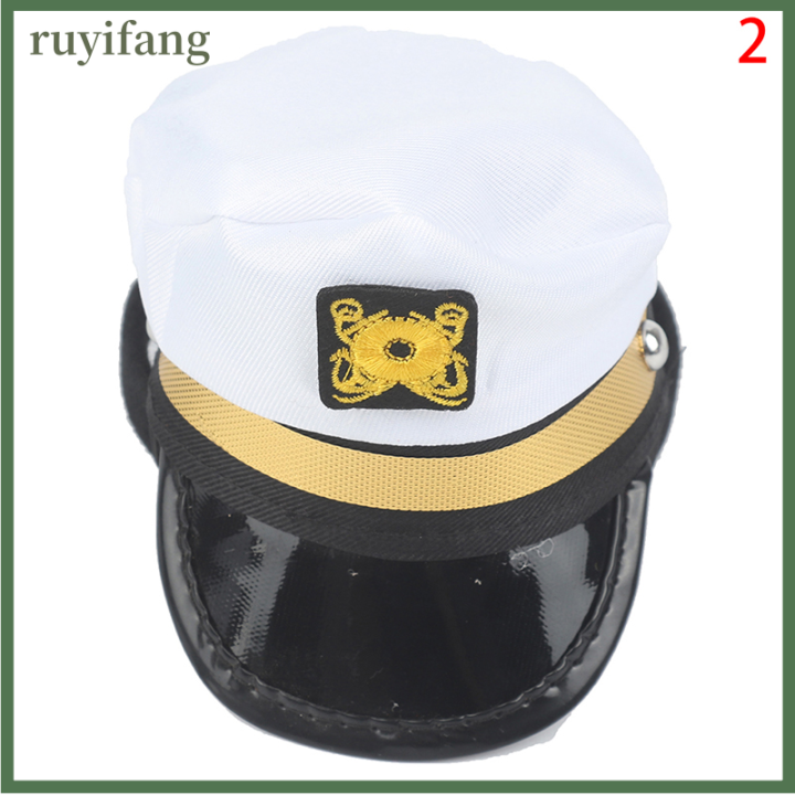 ruyifang-dog-yacht-ทหารหมวกเรือเรือเรือเรือเรือเรือกัปตันหมวกเครื่องแต่งกาย