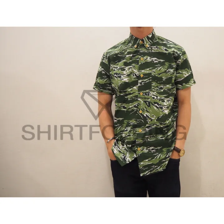 shirtfolding-เสื้อเซ็ตกางเกง-ลายทหาร-ลายพราง-short-pants-and-shirt-camouflage