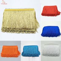 【YF】▼  CHENGBRIGHT  1Yards 20cm Wide Fringe Trim Tassel Trimming Latin Accessories