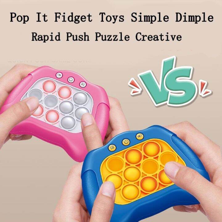 【🥇2023】 4 modes Bubble Pops Pop it Fidget Toy squishy Squeeze Gift Sensory Push Puzzle Lazada PH