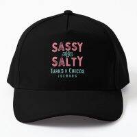 Turks And Caicos Islands Sassy And Salty Baseball Cap Hat Women Black Mens Printed Summer Casual Fish Sun Casquette Snapback