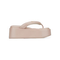 SHU PALETTE SOFT 2.5" BARE SKIN THONG WEDGE NUDE PINK รองเท้าส้นสูง