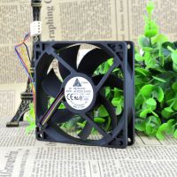 Delta 9020 9ซม./ซม. 4-Pin/line Pwm ควบคุมอุณหภูมิควบคุมความเร็ว Double Ball CPU Cooling Chassis Fan