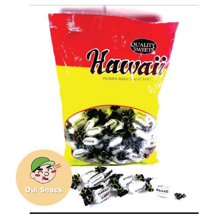 Permen Mint Hawaii Coklat Permen Jadul Rasa Mint Cokelat 100gr