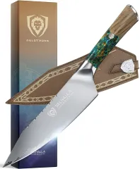 Dalstrong Chef Knife - 8 inch - Valhalla Series - 9CR18MOV HC Steel Kitchen Knife - White Resin & Wood Handle - Razor Sharp Chef's Knife - Kitchen